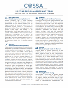 Meeting the Challenges of Today: Insights from the Social and Behavioral Sciences (2026)